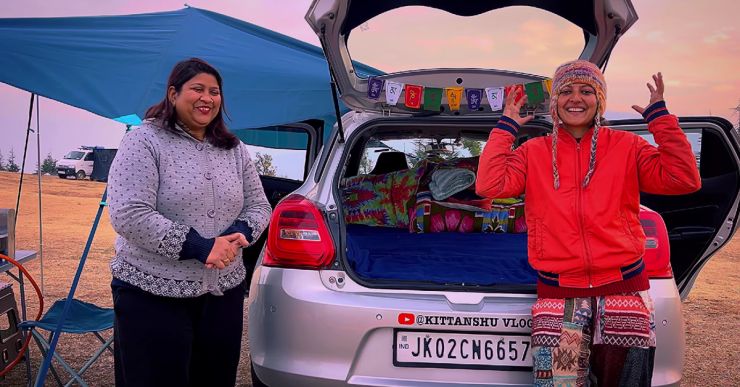 Maruti Swift turned into a caravan car for all-India travel [Video]