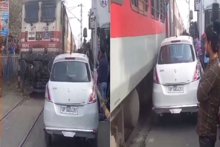 Swift narrowly escaped from train