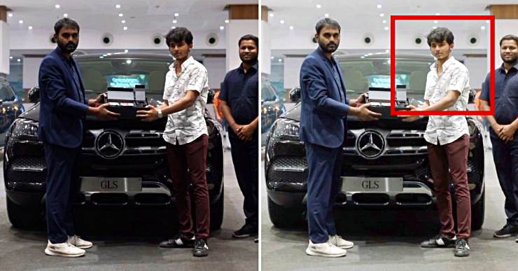 Young boy taking delivery of Rs 1 crore Mercedes GLS SUV gets brutally trolled