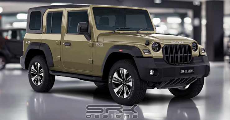 2024 Mahindra Thar Armada five-door rendering