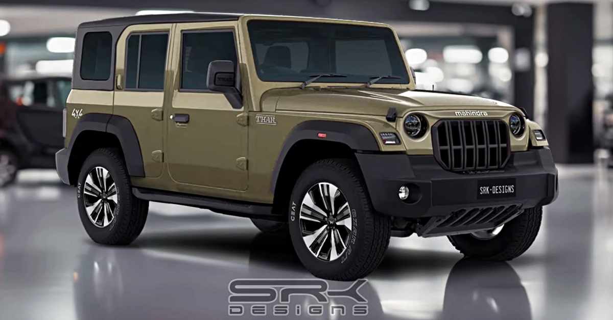 2024 Mahindra Thar five-door Armada rendering