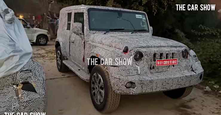 Mahindra Thar Five-Door (Armada) SUV: Test mules Reveal Features [Video]