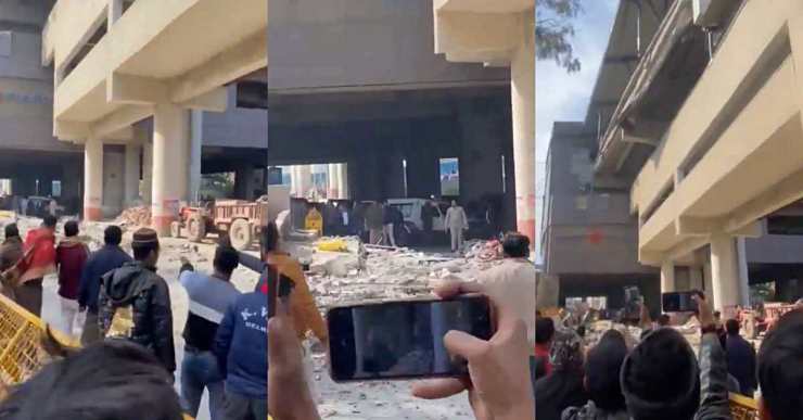 Delhi Metro Station Wall Falls On Road: Claims One Life And Injures Many