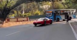 Ferrari Hits A Bangalore Speedbreaker On Camera (Video)