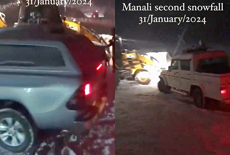 Isuzu V cross and Bolero crash after snow