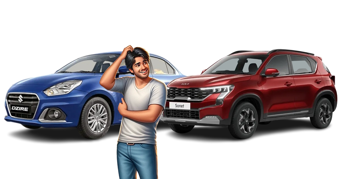 Kia Sonet 2024 vs Maruti Suzuki Dzire Kia Sonet 2024 vs Maruti Suzuki Dzire