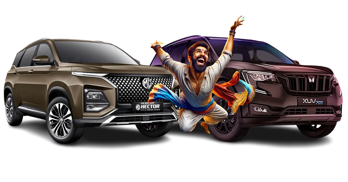 mahindra xuv700 2024 vs mg hector tech savvy comparison variants features mahindra xuv700 2024 vs mg hector tech savvy comparison variants features