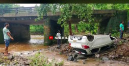Tata Tiago With 6 Occupants Falls From Bridge After Driver Loses Control: Passengers Safe [Video]