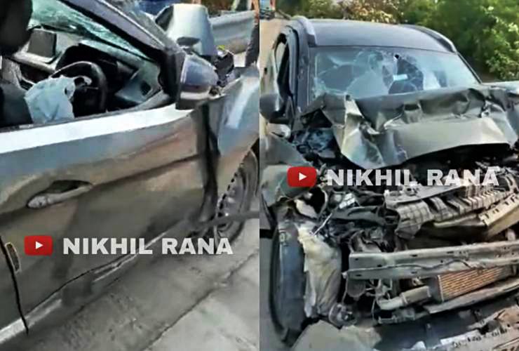 Tata Nexon crash aftermath
