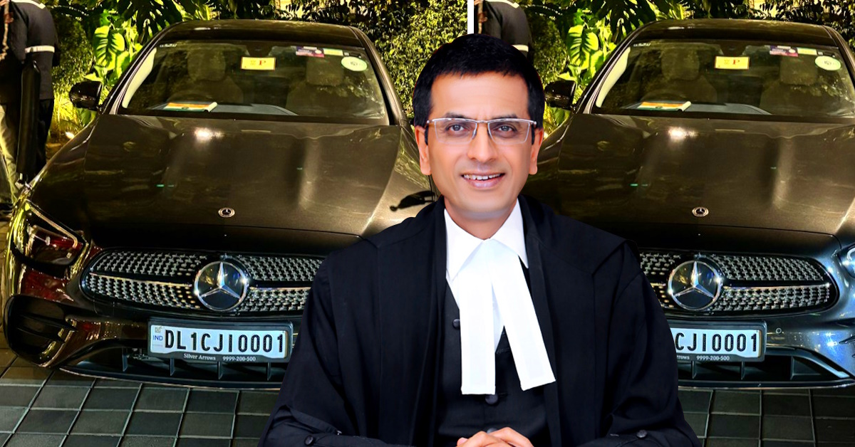 chief justice of india dy chandrachud mercedes benz e-class