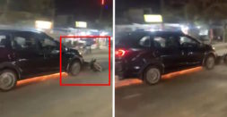 Drunk Honda BR-V SUV Driver Hits and Drags a Scooter for 1 km: Cops Take Action [Video]