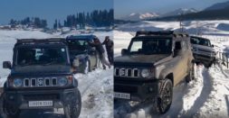 Maruti Suzuki Jimny Rescues Land Rover Defender And Mahindra Scorpio [Video]