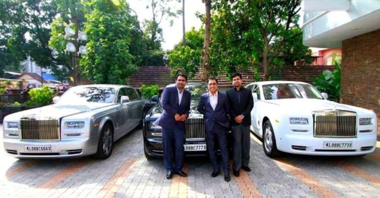 Kalyanaraman & sons with Rolls Royce
