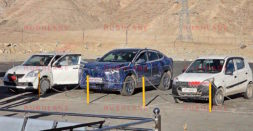 Mahindra XUV EV Coupe Spied Testing In Ladakh: Looks Huge Next To Maruti Alto, Dzire