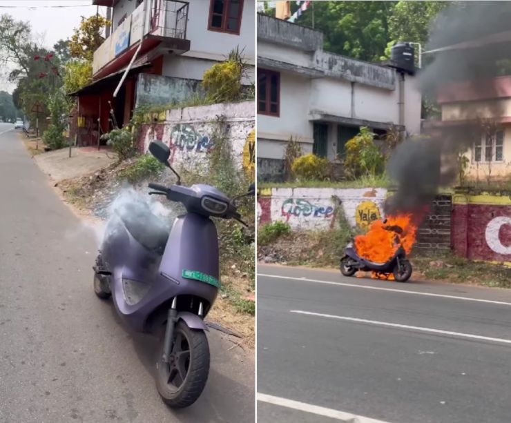 Ola S1 Air Scooter Catches Fire During Test Ride: Rider Posts Video