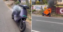 Ola S1 Air Scooter Catches Fire During Test Ride: Rider Posts Video