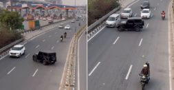 Reckless Mahindra Thar Driver Takes 'U-turn' On Expressway [Video]