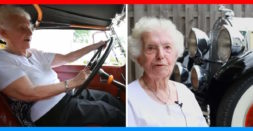 102 Year-Old Woman Driving Her First And Only 81 Year-Old Car (Video)