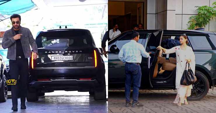 Alia Bhatt Ranbir kapoor Range rovers
