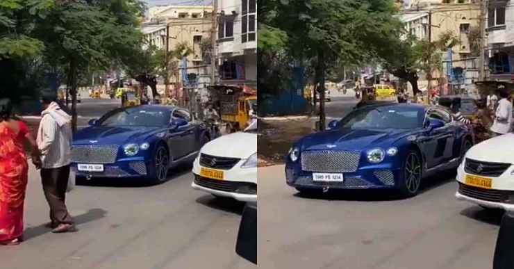 Bentley owner lets couple pass
