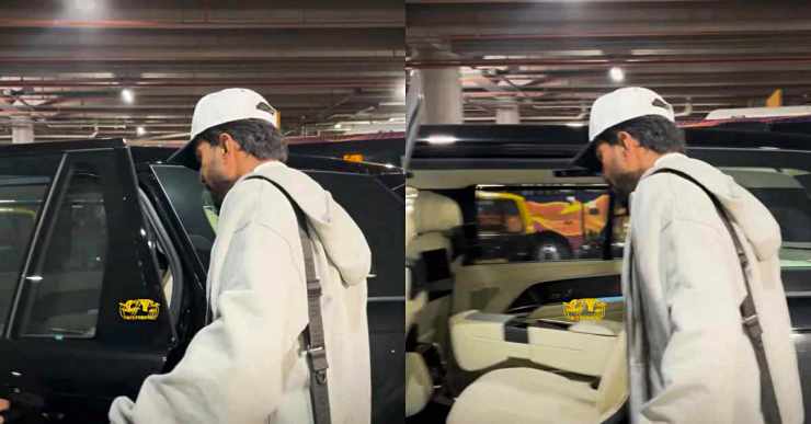 KL Rahul Range Rover