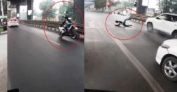 Reckless Biker On BMW G 310 RR Crashes Into Toyota Fortuner At Traffic Signal [Video]