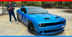 Dodge Challenger brought via Carnet does DONUTS in a parking lot [Video]