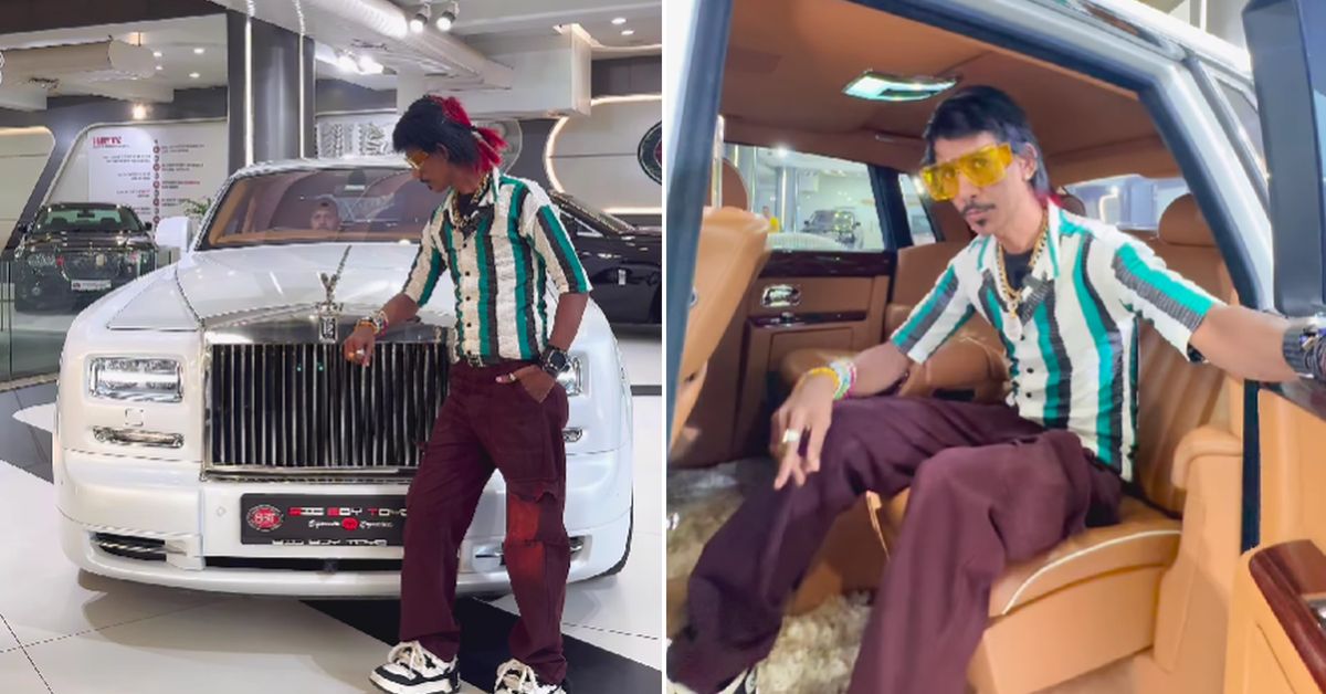 Famous Indian Tea Seller Dolly Chaiwala Checks Out Rolls Royce Phantom  Series II Video: A Motivational Journey