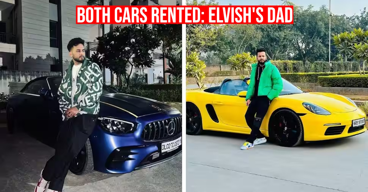 elvish yadav rented sportscars