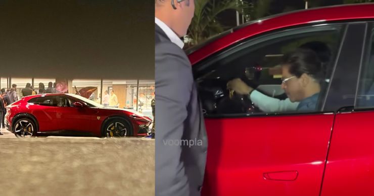 Shahrukh in Ferrari Purosangue