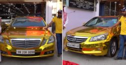 Gold Wrapped Mercedes E-Class & Accord For Sale At Less Than Rs. 10 Lakh [Video]
