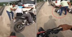 Angry Uncle In Mahindra Scorpio Beats Up KTM Duke Biker For Stunting [Video]