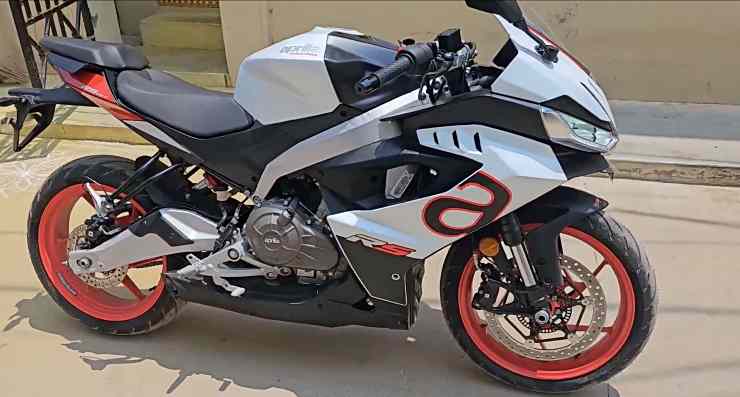 India's first Aprilia RS 457 side