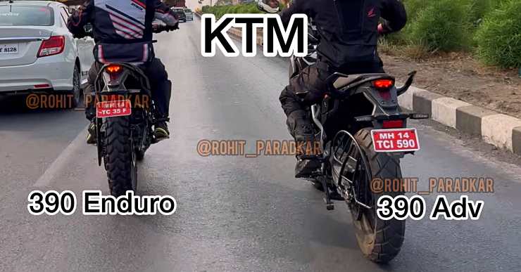 KTM Enduro and 390 ADV testing