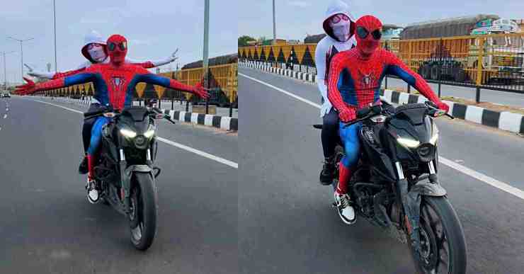 Spiderman couple arrested