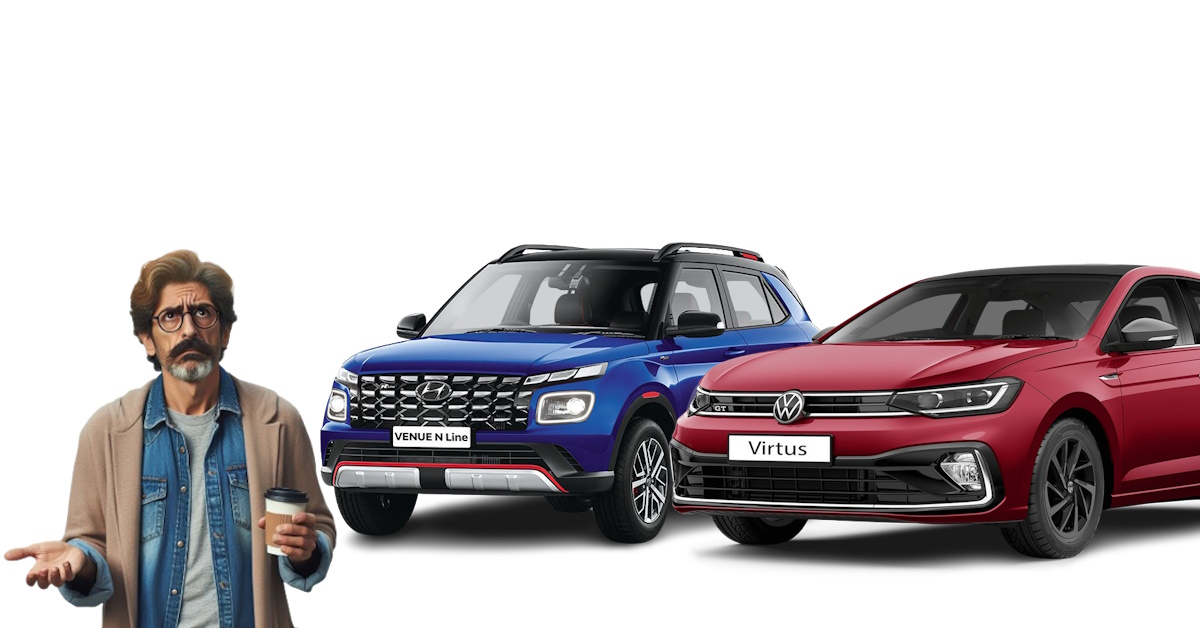 Volkswagen Virtus vs Hyundai Venue N Line Volkswagen Virtus vs Hyundai Venue N Line