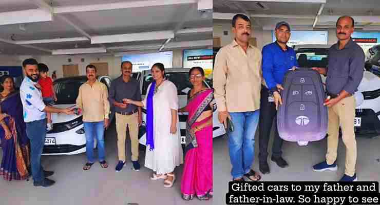 Woman gifts cars to both father and father in law