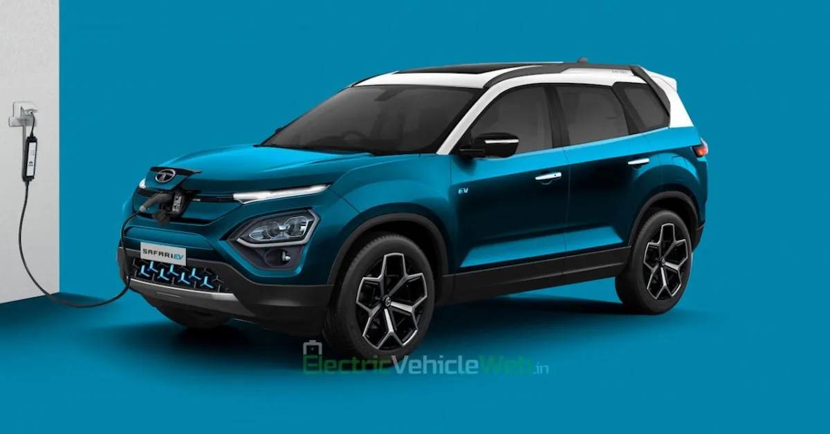 Tata Safari EV New Spyshots Of Upcoming 7 Seater Electric SUV
