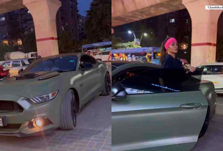 Famous ‘Vada Pav Girl’ Chandrika Dixit Arrives In Ford Mustang To Buy iPhone 15 (Video)