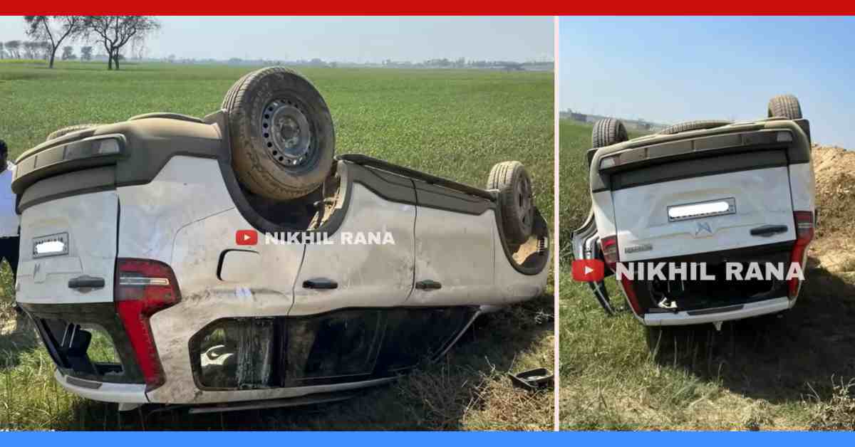 Mahindra Scorpio-n rolled over