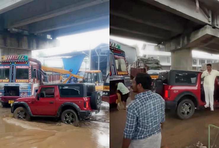 Mahindra Thar comes to rescue