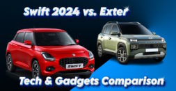 Maruti Suzuki Swift 2024 vs Hyundai Exter: Best Entry-level Variant for Tech-savvy Gadget Lovers on a Budget