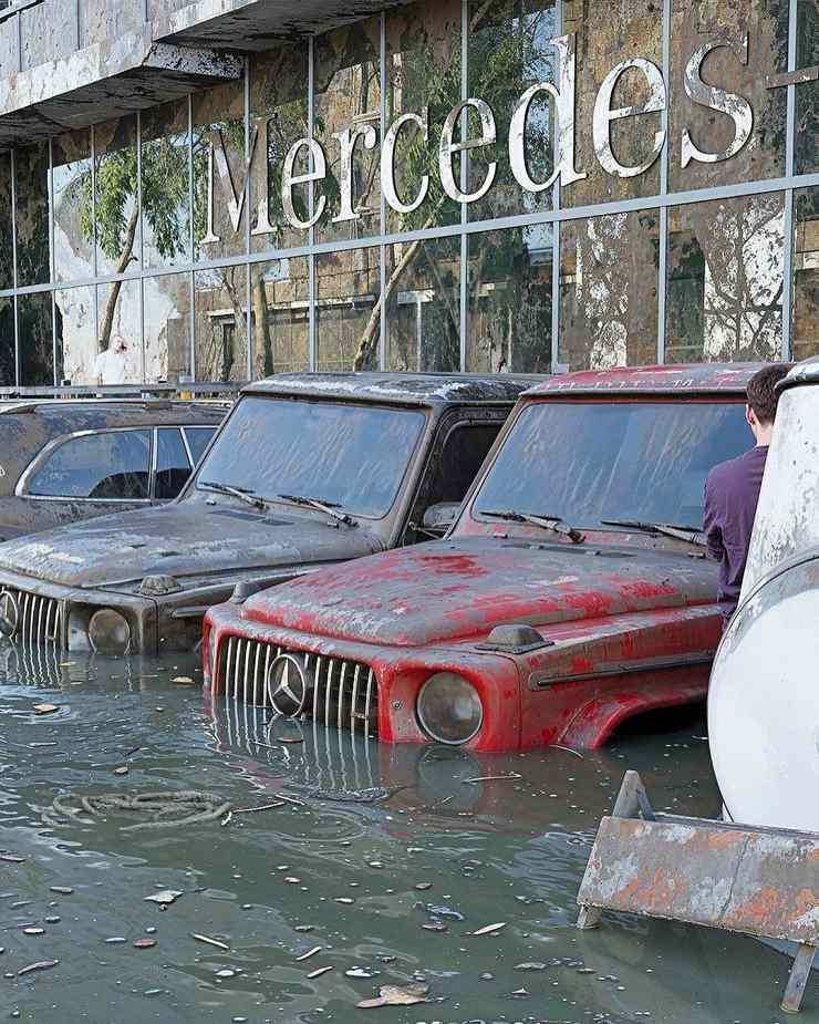 Mercedes G63 AMGs flooded