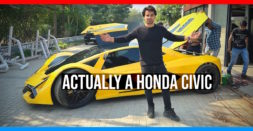Honda Civic Modified Into A Lamborghini Terzo Millennio Looks Cool [Video]