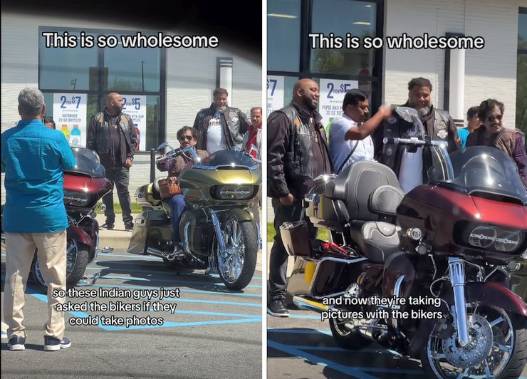 Indian uncles with US bikers