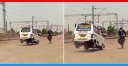 Maruti Omni Does A Stoppie: Caught On Camera