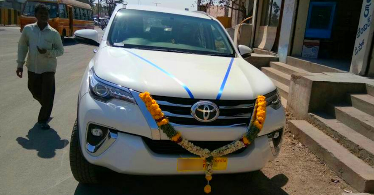 toyota pay fortuner customer 50 lakh