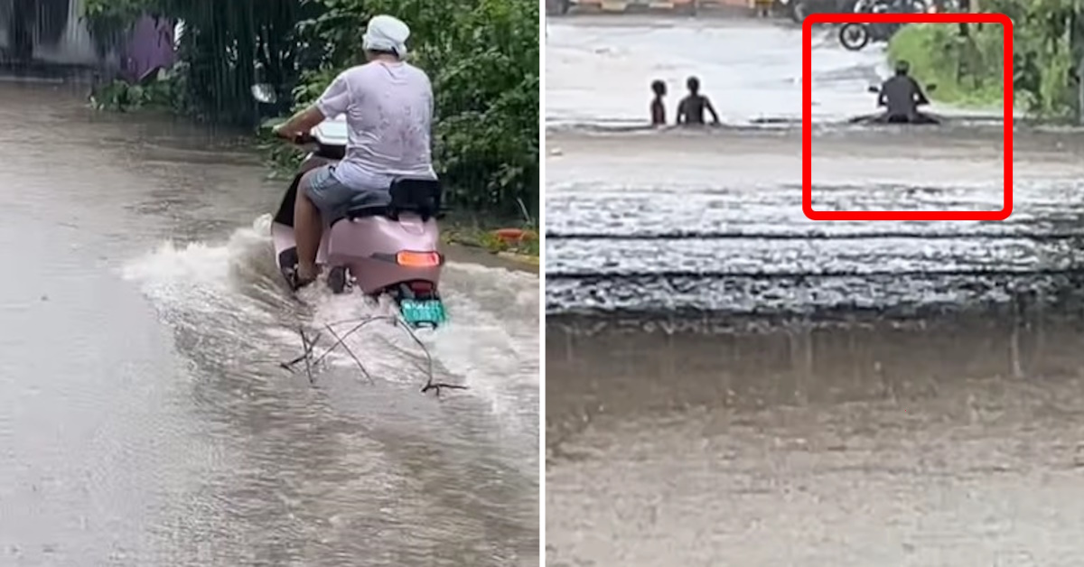 ola electric scooter vs flooded mumbai underpass monsoon challenge ola electric scooter vs flooded mumbai underpass monsoon challenge