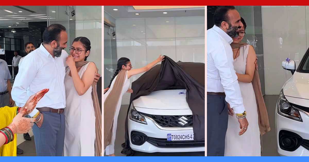 Father gifts daughter a Baleno Father gifts daughter a Baleno