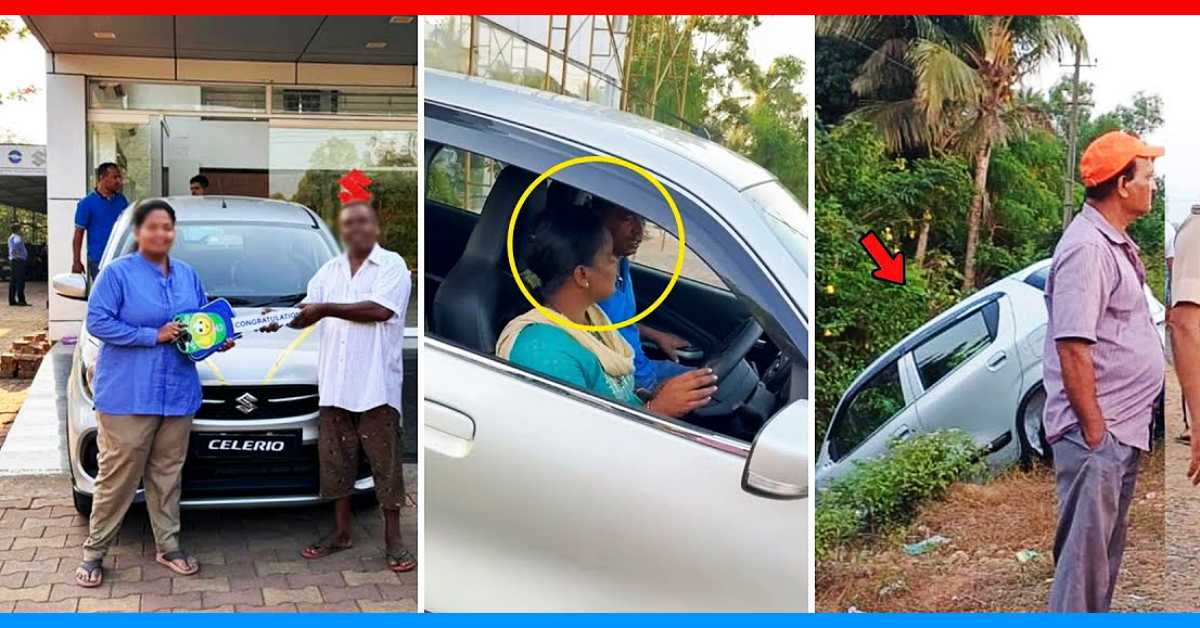maruti suzuki celerio crash after delivery incident karnataka maruti suzuki celerio crash after delivery incident karnataka